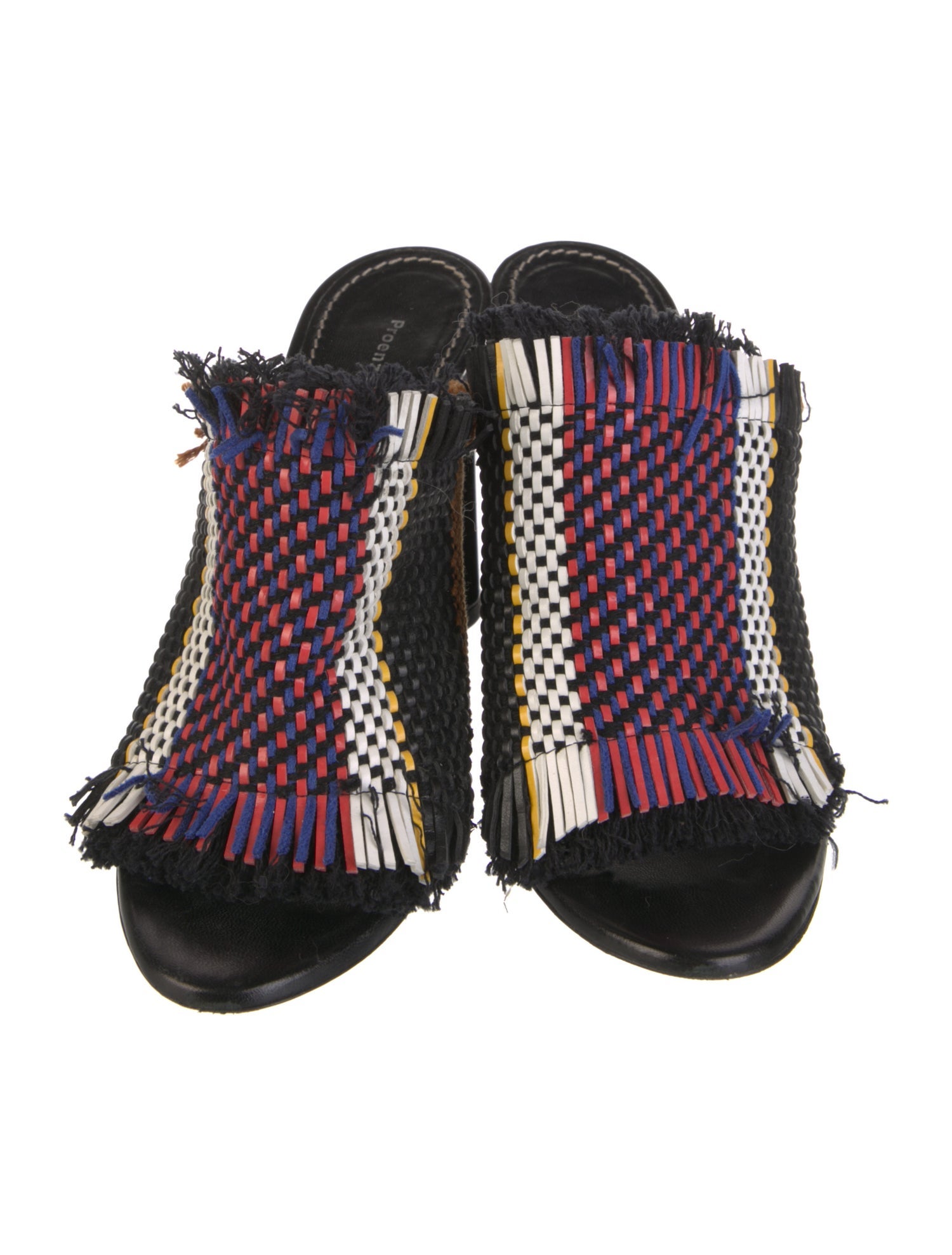 Proenza Schouler Leather Patterned Mules